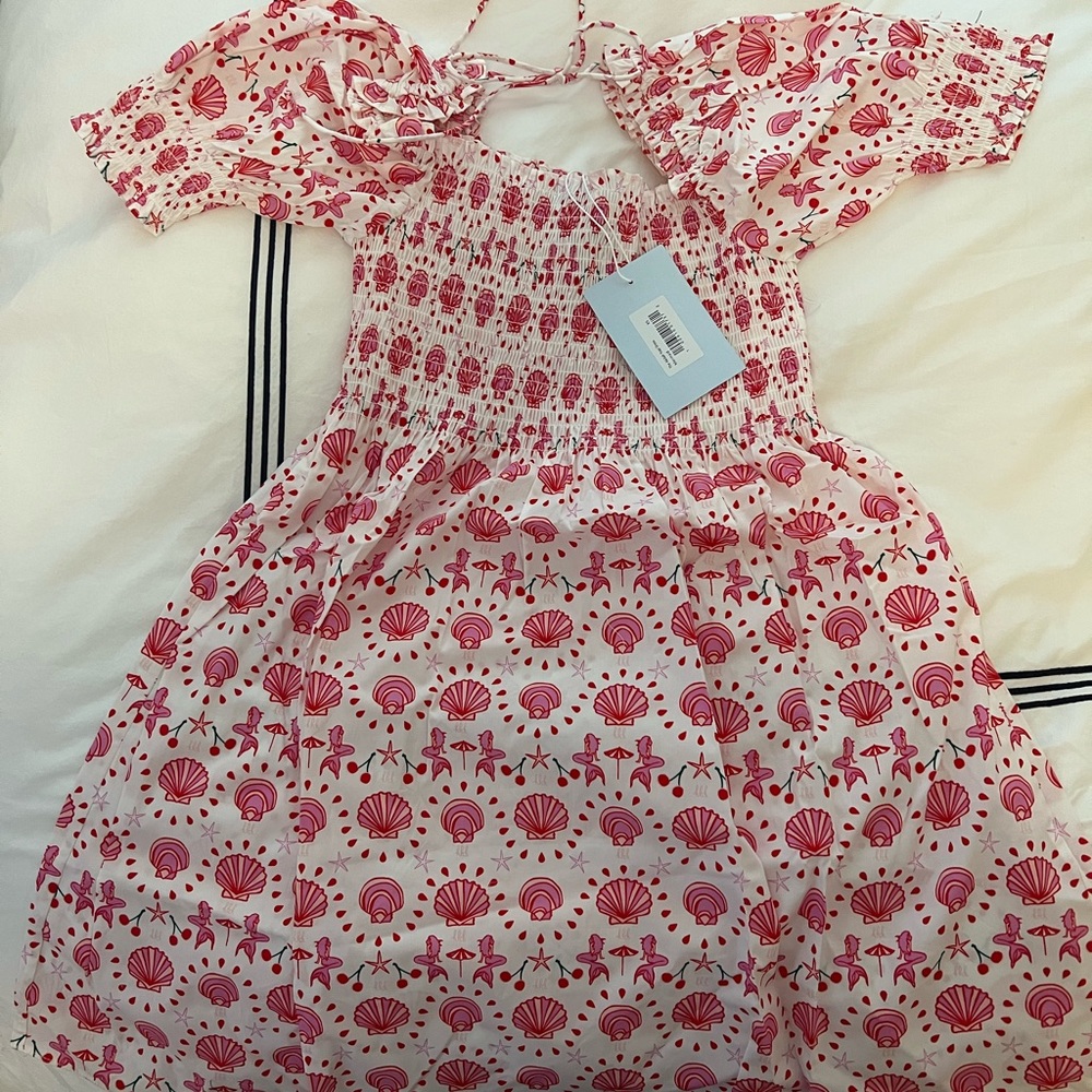 NWT Hill House Athena Nap dress in Limited edition mermaid print - XS